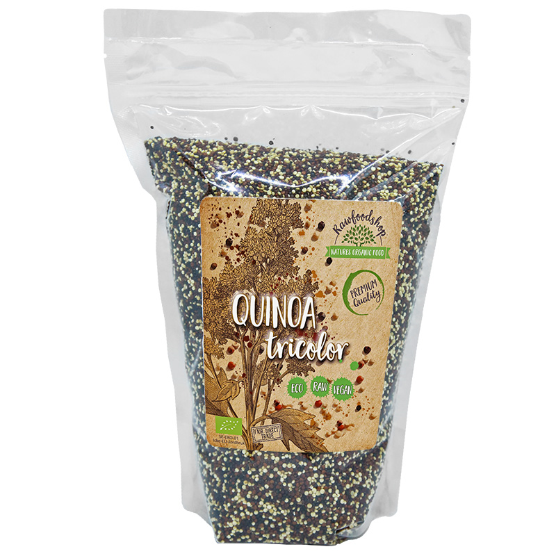 Quinoa Tre farger ØKO 1kg i gruppen Råvarer & Drikke / Pantryet / Frø hos Rawfoodshop Scandinavia AB (10187-2)