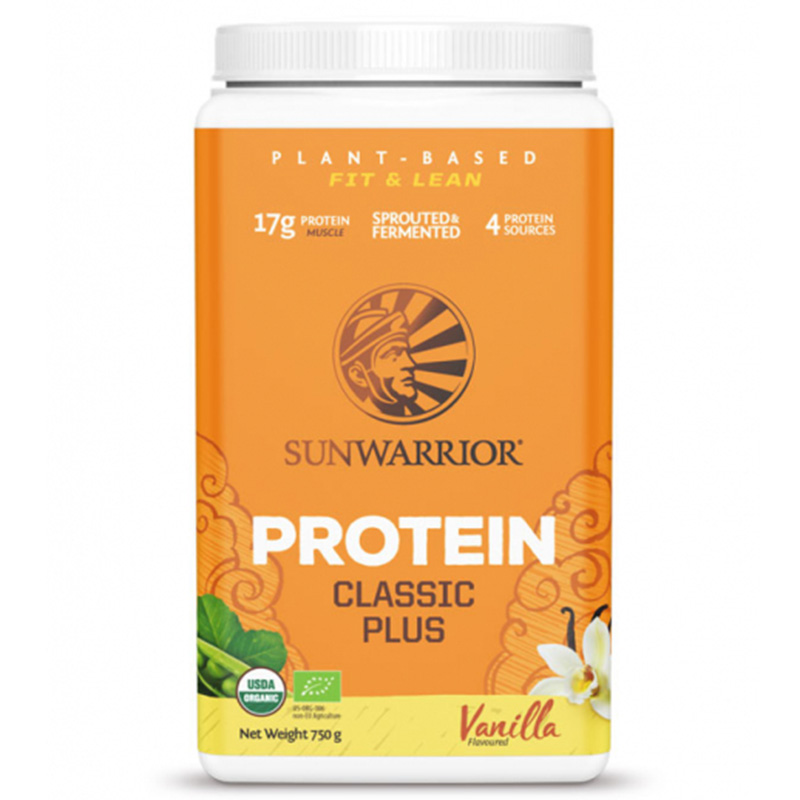 Sunwarrior Classic Plus Vanilje 750g i gruppen Helse / Proteinpulver hos Rawfoodshop Scandinavia AB (1083)