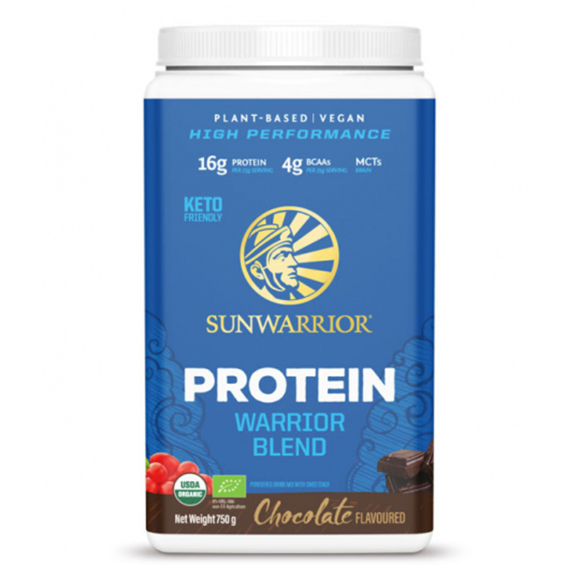 Sunwarrior Warriorblend Sjokolade 750g i gruppen Helse / Proteinpulver hos Rawfoodshop Scandinavia AB (1088)