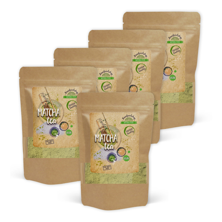 Matcha Te 100g x 5 pakker i gruppen Råvarer & Drikke / Helsekost / Matcha hos Rawfoodshop Scandinavia AB (1235100-SET5)