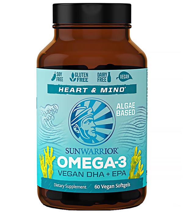 Sunwarrior Vegan Omega-3 60 myke geléer i gruppen Helse / Kosttilskudd / Omega 3 og fettsyrer hos Rawfoodshop Scandinavia AB (1280)