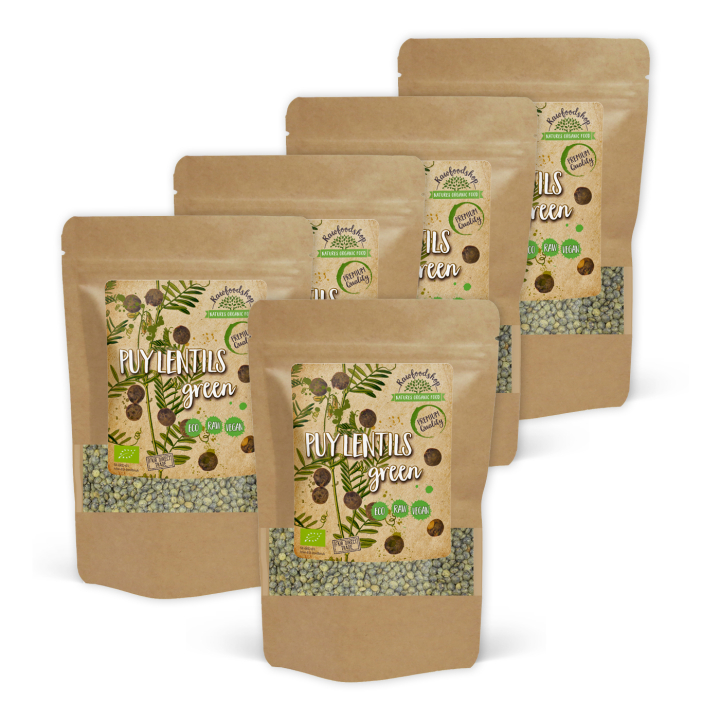 Puylinser Grønne ØKO 500g x 5 pakker i gruppen Råvarer & Drikke / Spiskammer / Belgvekster hos Rawfoodshop Scandinavia AB (130101-SET5)