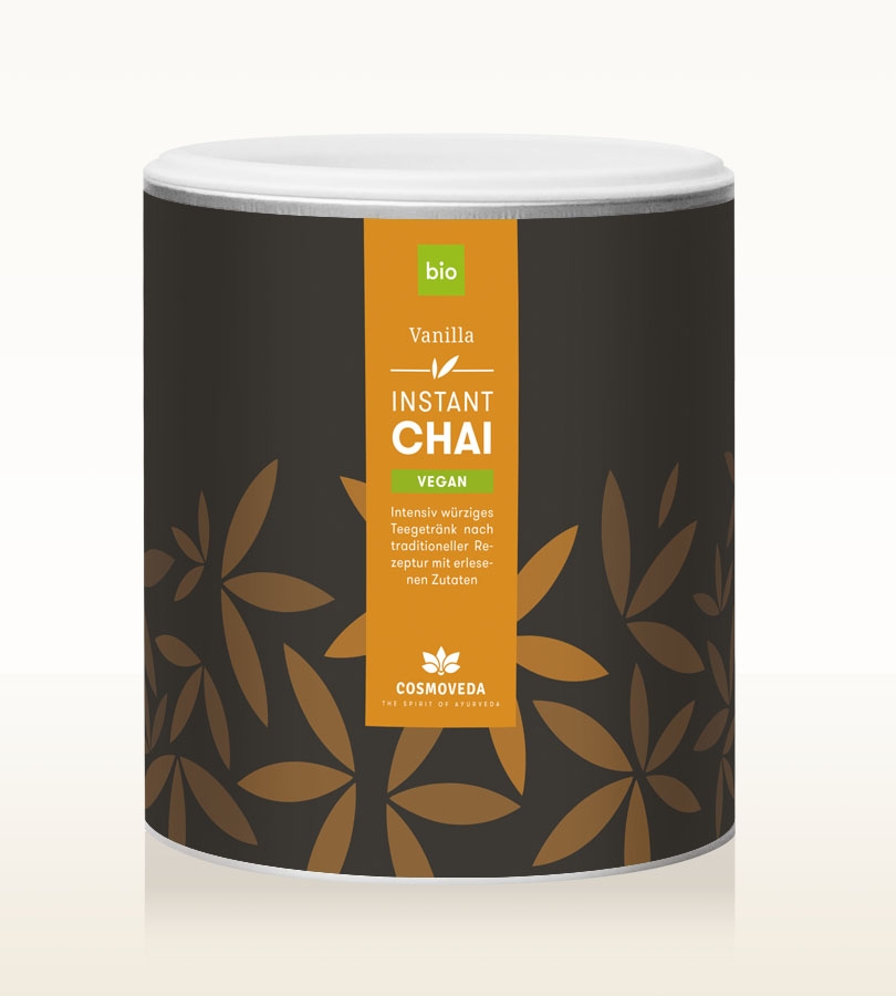 Cosmoveda Vegan Chai Instant Vanilla ØKO 180g i gruppen Råvarer & Drikke / Drikkevarer / Te hos Rawfoodshop Scandinavia AB (146348)