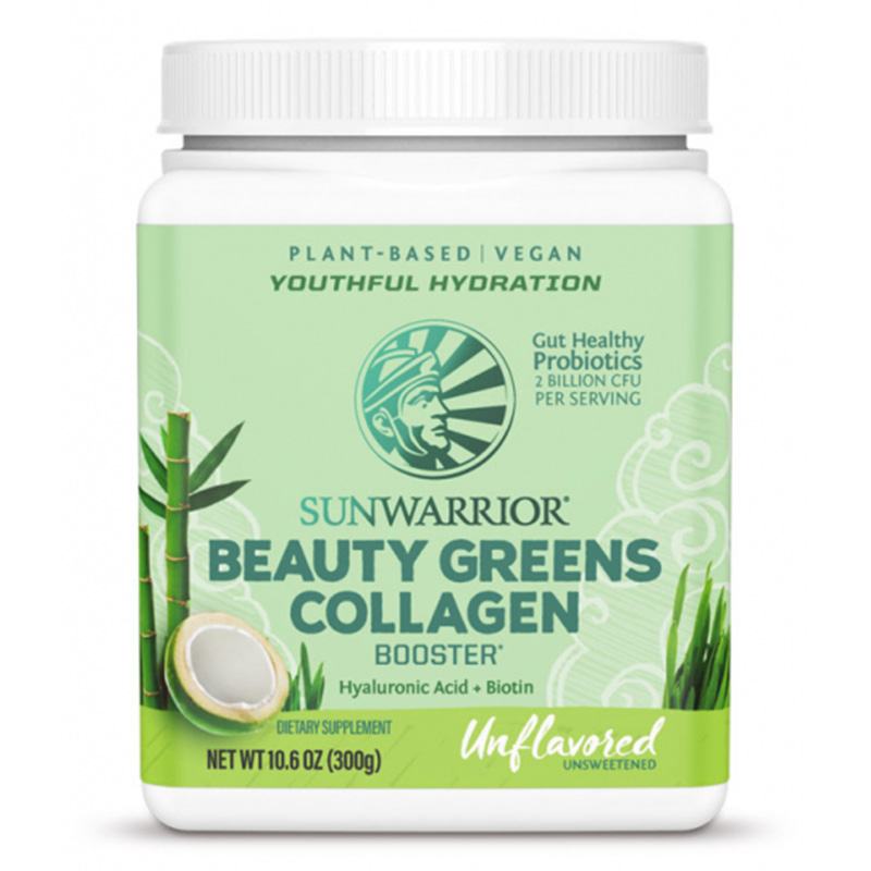 Sunwarrior Beauty Greens Collagen Booster Naturell 300g i gruppen Helse / Kosttilskudd / Kollagenet hos Rawfoodshop Scandinavia AB (1568)