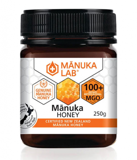 Manuka Lab Manukahonning 100+ MGO 250g i gruppen Råvarer & Drikke / Baking og matlaging / Søtning / Honning hos Rawfoodshop Scandinavia AB (1617)