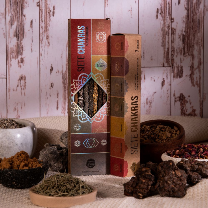 7 Chakra Incense i gruppen Hjem & Sjel / Ritual & Seremoni / Røkelse, Llys og Dufter hos Rawfoodshop Scandinavia AB (169-01)