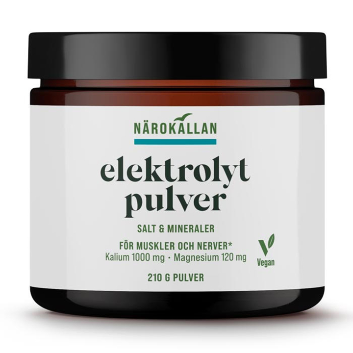 Elektrolyttpulver 210g i gruppen Helse / Kosttilskudd / Mineraler hos Rawfoodshop Scandinavia AB (1756)