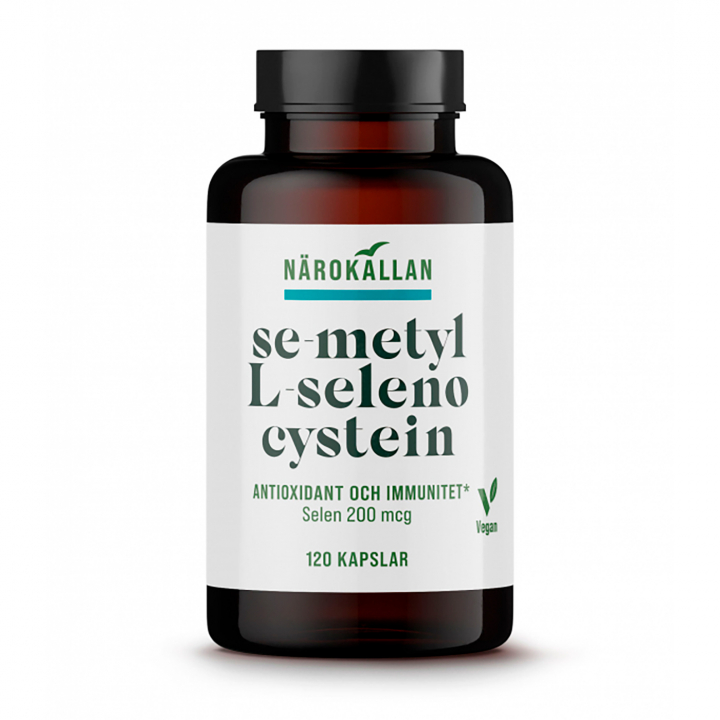Se-Metyl L-Selenocystein 200mcg 120 kaps. i gruppen Helse / Kosttilskudd hos Rawfoodshop Scandinavia AB (1803)