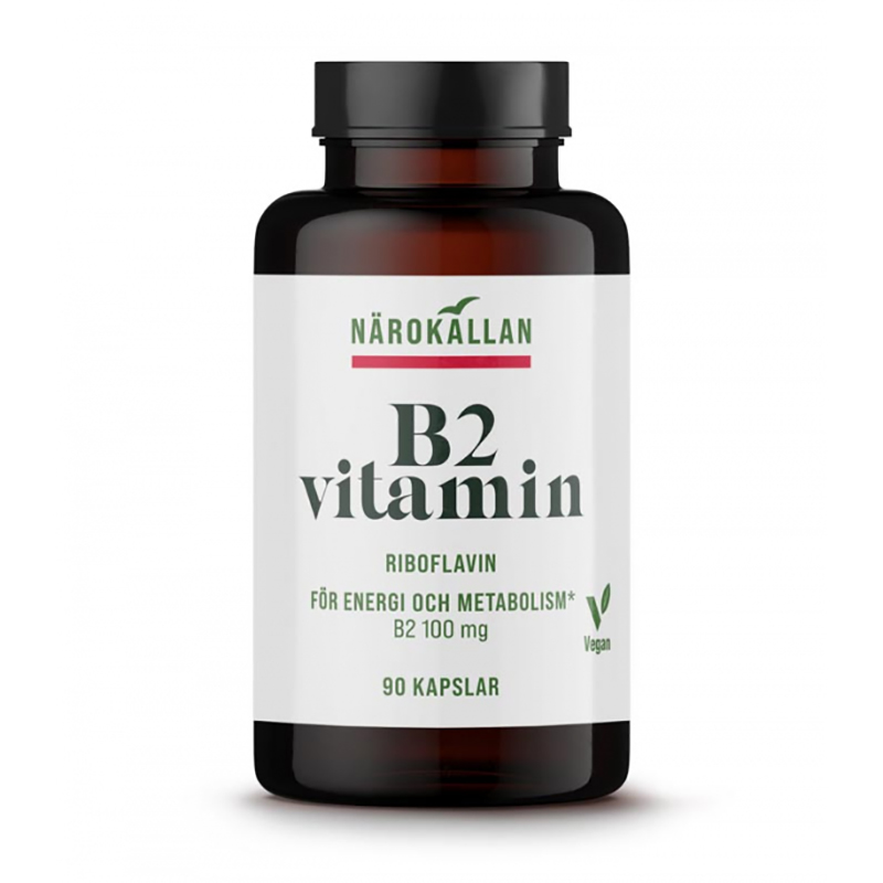 B2 Riboflavin 100 mg i gruppen Helse / Kosttilskudd / Vitaminer / Enkle vitaminer hos Rawfoodshop Scandinavia AB (1829)
