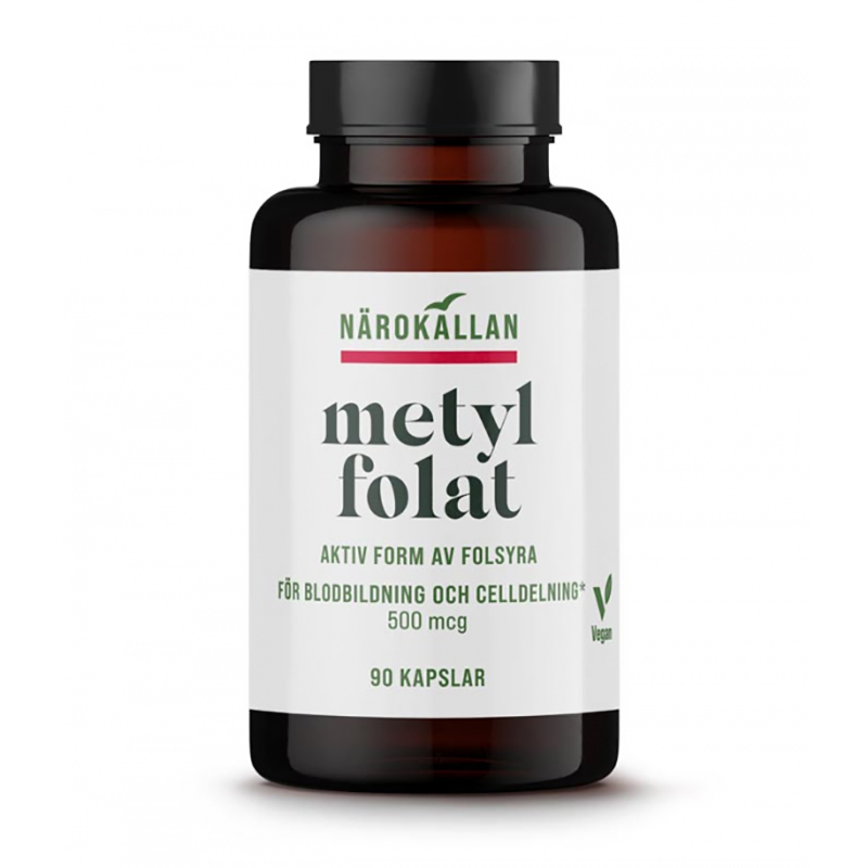 Metylfolat 90 kapsler i gruppen Helse / Kosttilskudd / Vitaminer hos Rawfoodshop Scandinavia AB (1880)