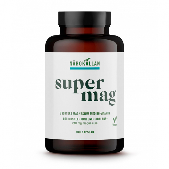 Super Mag 180 kaps i gruppen Helse / Kosttilskudd hos Rawfoodshop Scandinavia AB (1893)