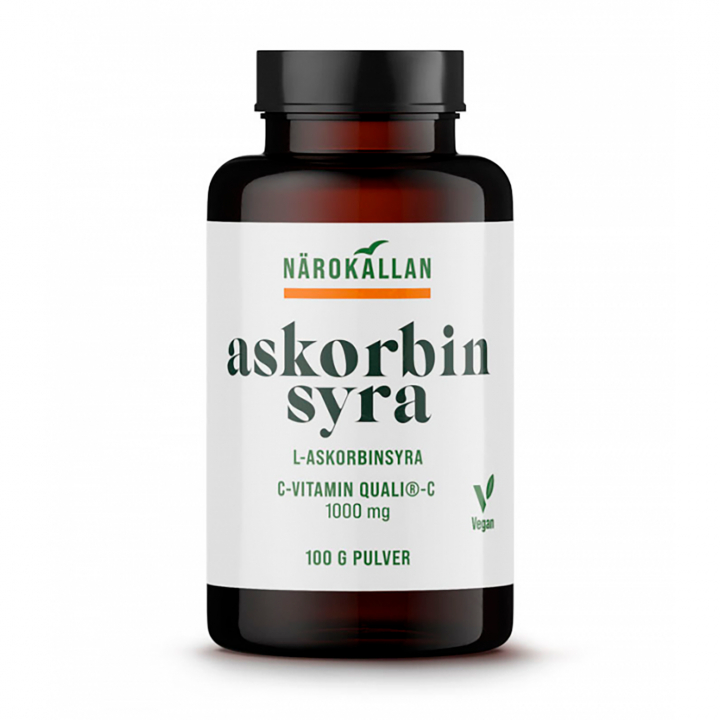 Askorbinsyre 100 g i gruppen Helse / Kosttilskudd / Vitaminer / Enkle vitaminer hos Rawfoodshop Scandinavia AB (1988)