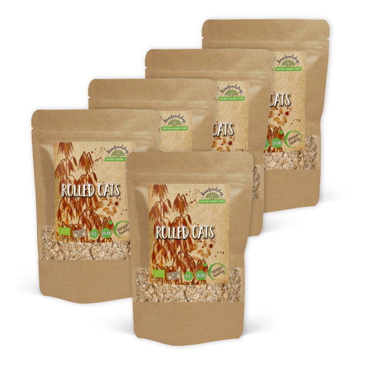 Havregryn ØKO 500g x 5 pakker i gruppen Råvarer & Drikke / Baking / Korn og flak hos Rawfoodshop Scandinavia AB (20505500-SET5)