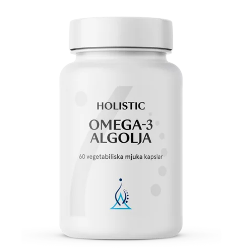 Holistic Omega-3 Algolje 60 kaps i gruppen Helse / Kosttilskudd / Omega 3 og fettsyrer hos Rawfoodshop Scandinavia AB (20811)