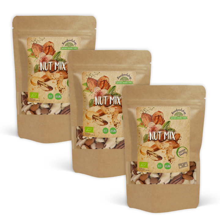 Nøttemiks ØKO 250g x 3 pakker i gruppen Råvarer & Drikke / Nøtter hos Rawfoodshop Scandinavia AB (2111612-SET3)