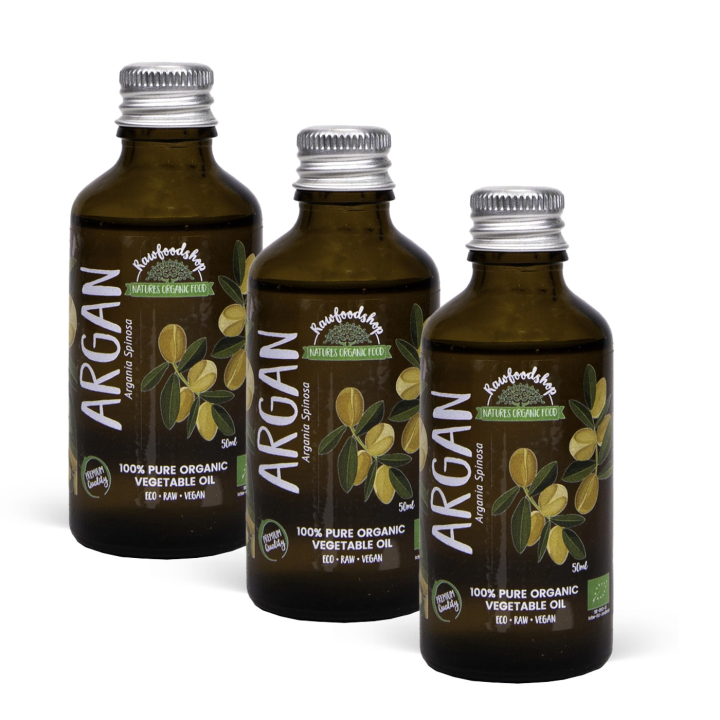 Arganolje ØKO 50ml x 3 flasker i gruppen Hud & Kropp / Naturlig DIY / Vegetabilske oljer hos Rawfoodshop Scandinavia AB (2133201-SET3)