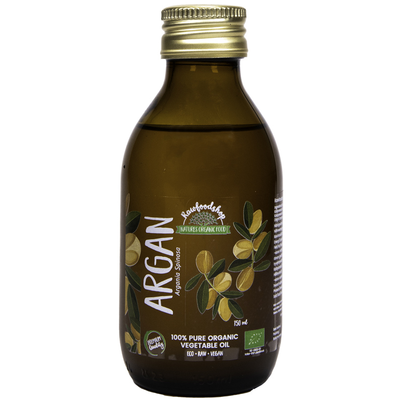 Arganolje ØKO 150ml i gruppen Kroppspleie / DIY Råvarer / Vegetabilske oljer hos Rawfoodshop Scandinavia AB (2133202)