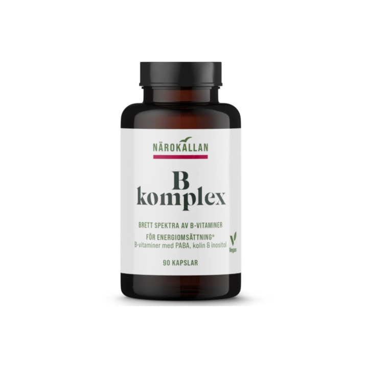 B-Komplex 90 kapsler i gruppen Kosttilskudd / Vitaminer / Vitamin B hos Rawfoodshop Scandinavia AB (2157)