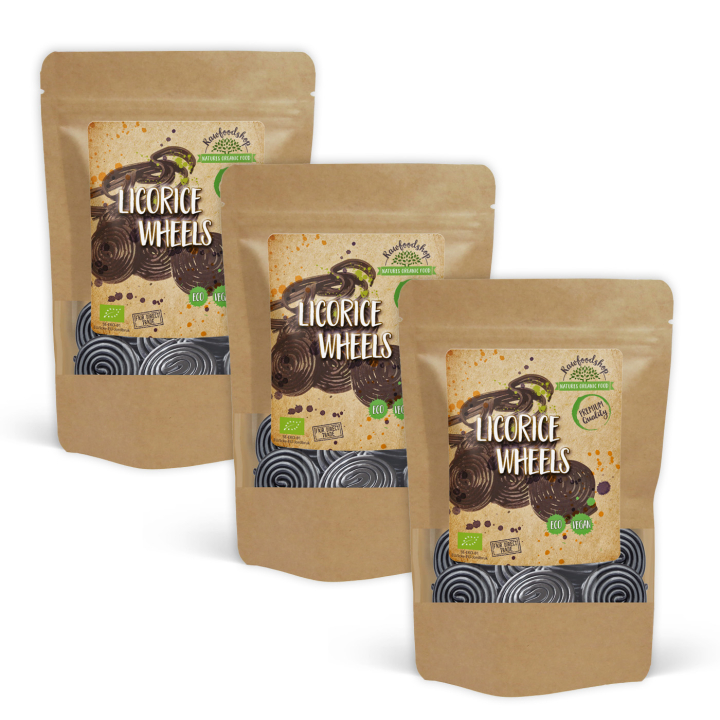 Lakrisruller ØKO 100g x 3 pakker i gruppen Råvarer & Drikke / Godteri og sjokolade / Sukkertøy hos Rawfoodshop Scandinavia AB (221921-SET3)