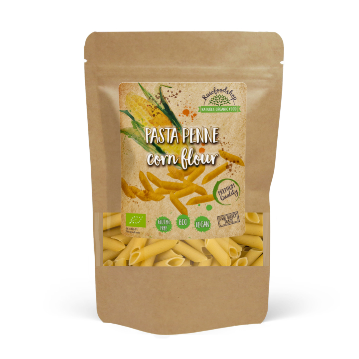 Pasta Penne Maismel ECO 250g i gruppen Råvarer & Drikke / Spiskammer / Pasta og nudler hos Rawfoodshop Scandinavia AB (22267-1)