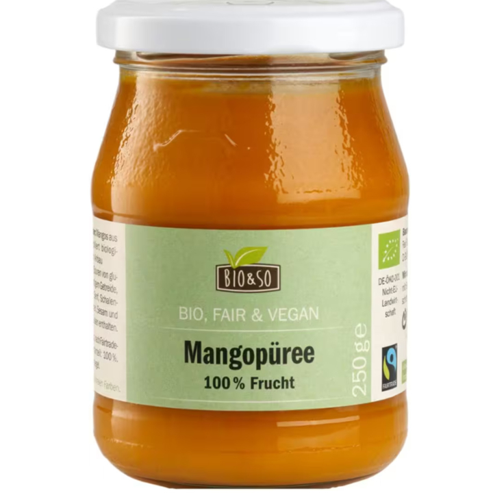 Mangopuré ØKO 250g i gruppen Råvarer & Drikke / Frukt og bær / Mango hos Rawfoodshop Scandinavia AB (29125)