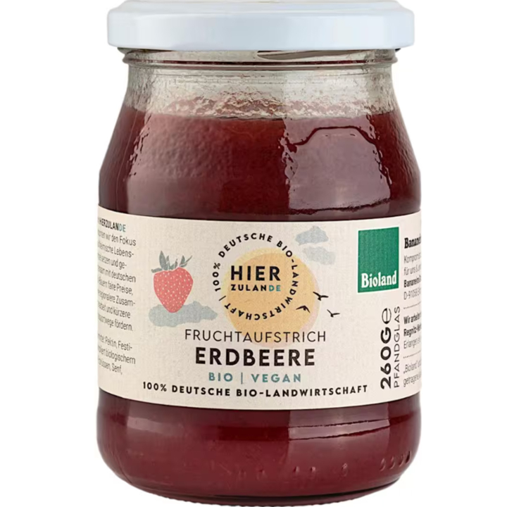 Jordbærpuré ØKO 260g i gruppen Råvarer & Drikke / Frukt og bær / Jordbær hos Rawfoodshop Scandinavia AB (29168)