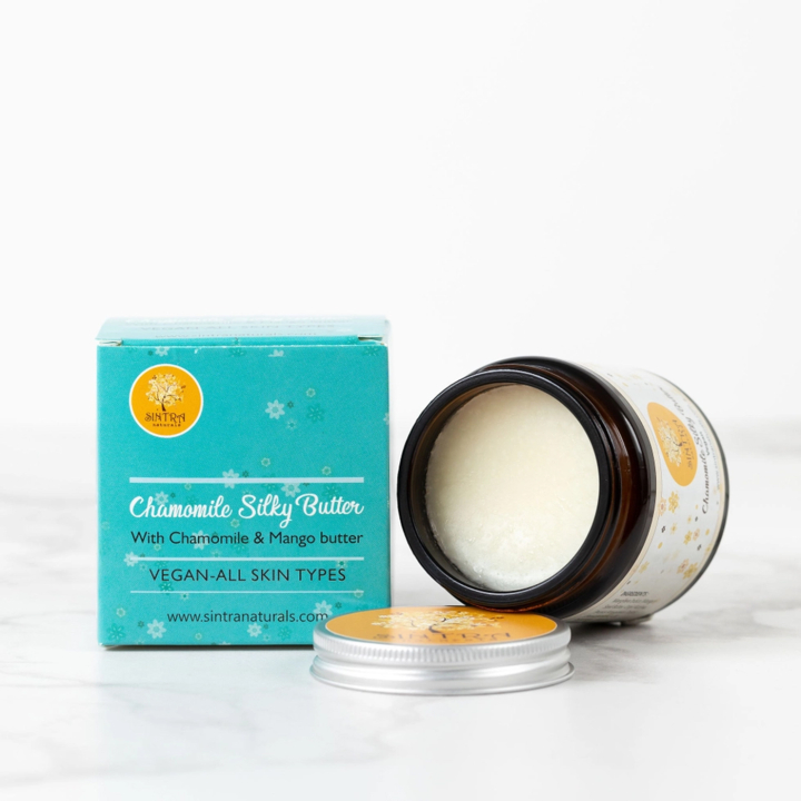 Silky Bodybutter Kamille 120 ml i gruppen Kroppspleie / Ferdige produkter / Hudpleie hos Rawfoodshop Scandinavia AB (330499-3)