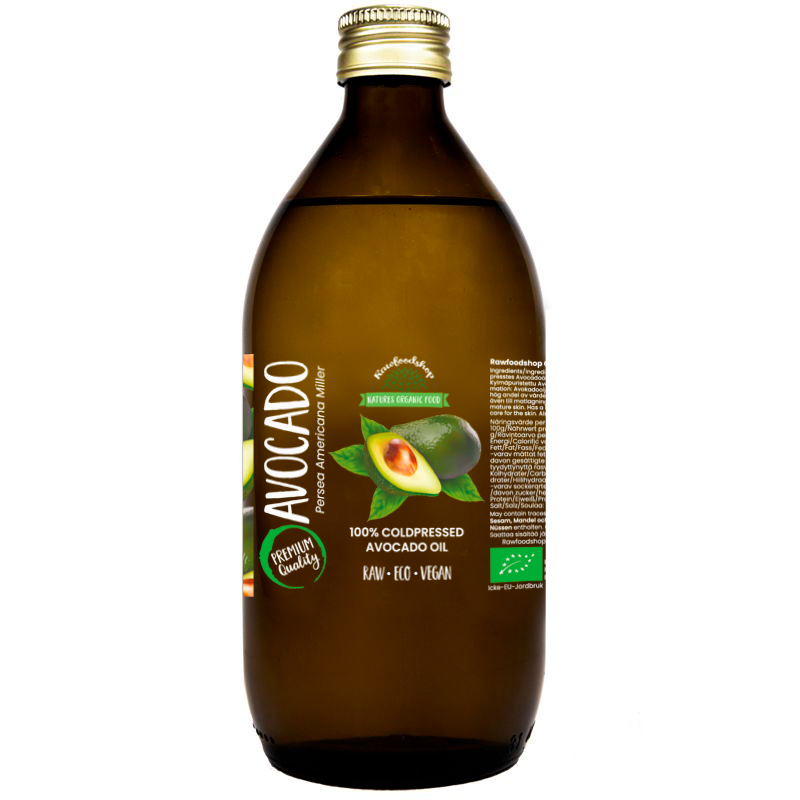 Avokado olje ØKO 50 ml i gruppen Råvarer & Drikke / Pantryet / Smør og oljer / Oljer hos Rawfoodshop Scandinavia AB (40138-1)