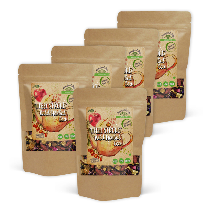 I Feel Strong Vill Urtete 100g x 5 pakker i gruppen Råvarer & Drikke / Drikkevarer / Te hos Rawfoodshop Scandinavia AB (40193-SET5)