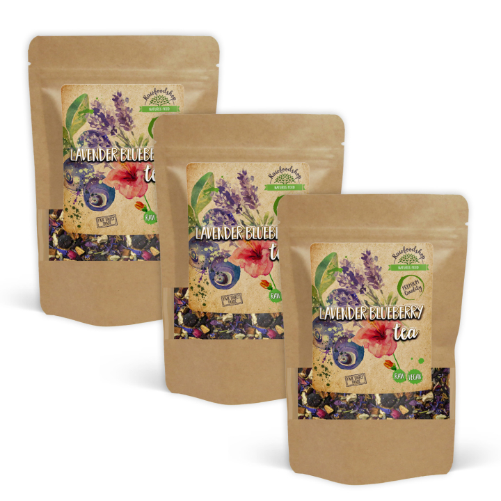 Lavender Blueberry Te 50g x 3 pakker i gruppen Råvarer & Drikke / Drikkevarer / Te hos Rawfoodshop Scandinavia AB (402505-SET3)