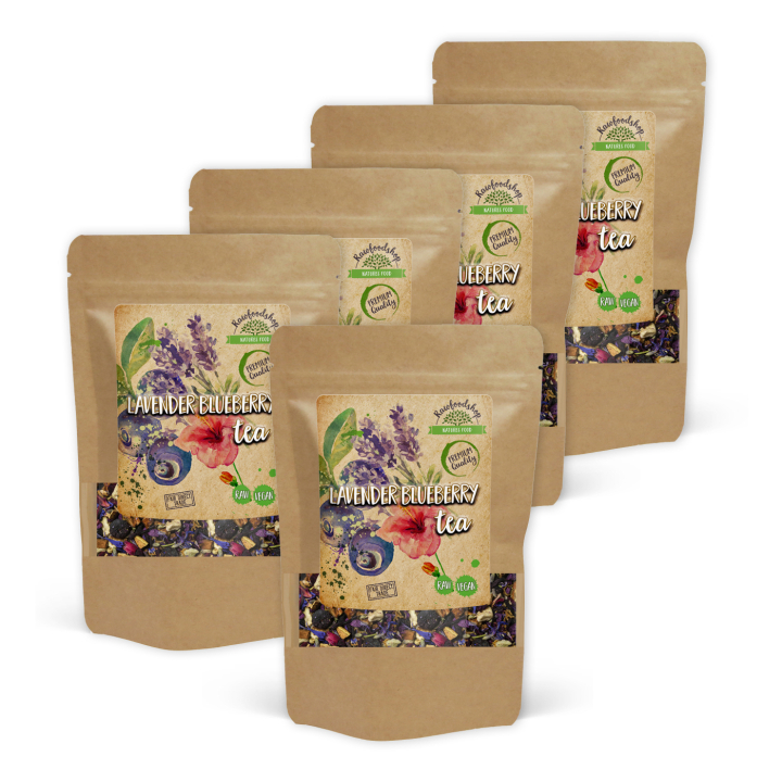 Lavender Blueberry Te 50g x 5 pakker i gruppen Råvarer & Drikke / Drikkevarer / Te hos Rawfoodshop Scandinavia AB (402505-SET5)