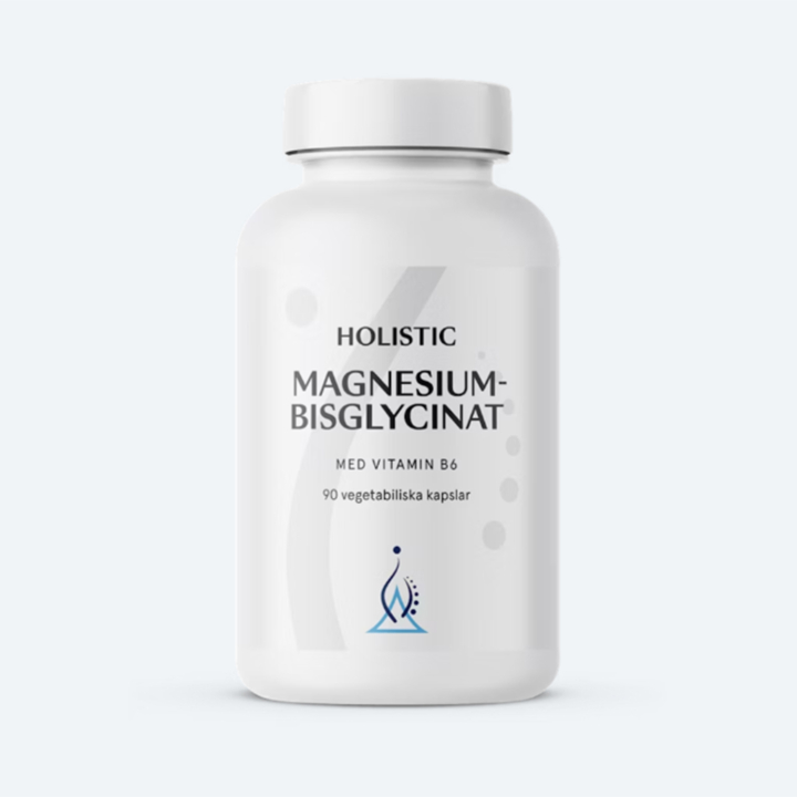 Holistic Magnesiumbisglycinat 100mg 90kaps i gruppen Helse / Kosttilskudd hos Rawfoodshop Scandinavia AB (40510)