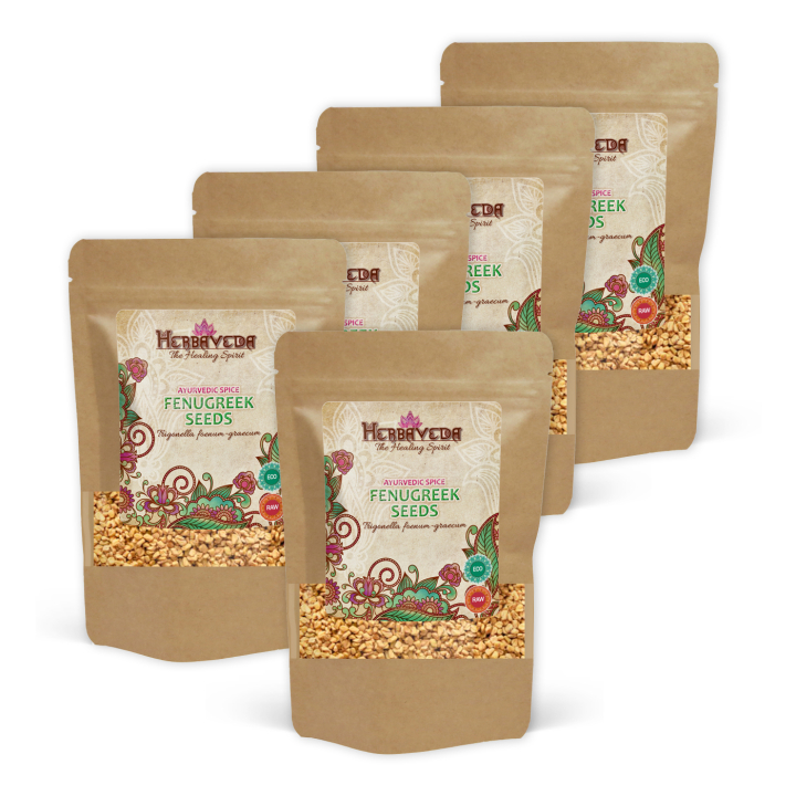 Bockhornskløver Frø ØKO 100g x 5 pakker i gruppen Råvarer & Drikke / Spiskammer / Krydder & Salt hos Rawfoodshop Scandinavia AB (407521-SET5)