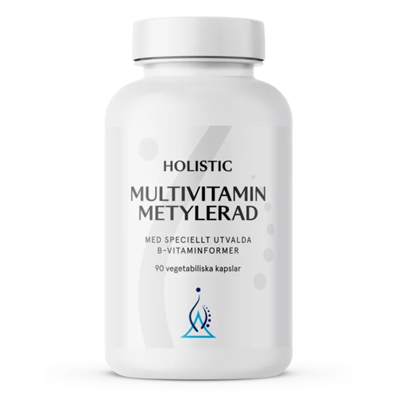 Holistic MultiVitamin Metylert 90 kapsler i gruppen Helse / Kosttilskudd / Vitaminer / Multivitaminer hos Rawfoodshop Scandinavia AB (4120)