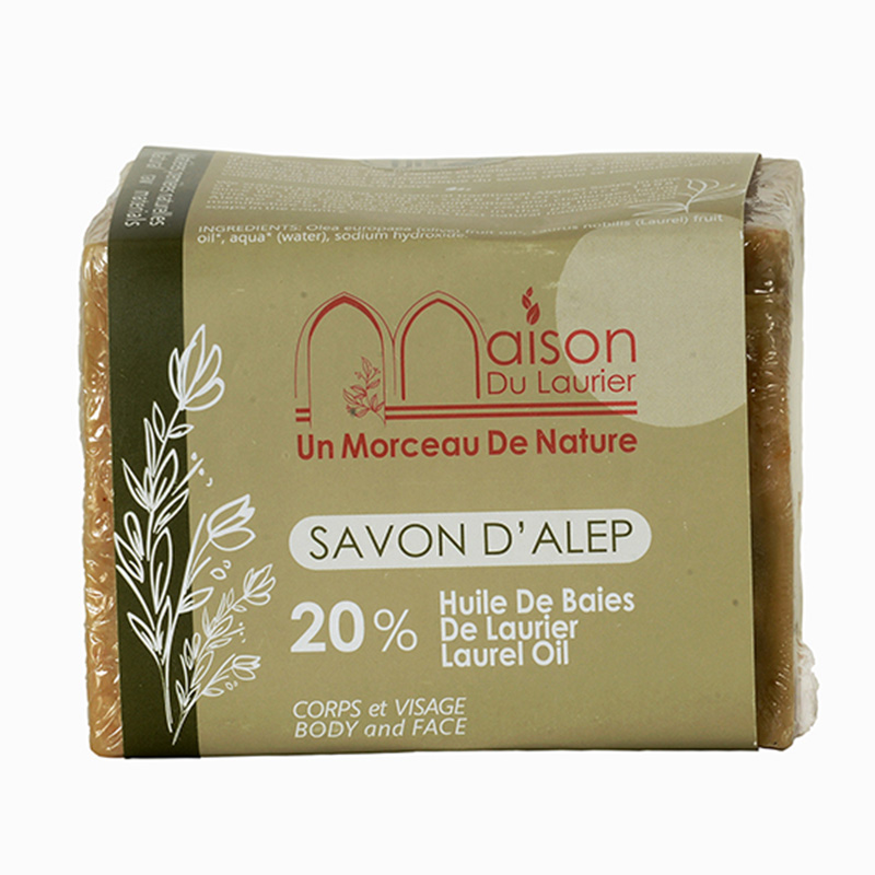 Aleppo såpe Lagervareolje 20% 200g i gruppen Kroppspleie / Ferdige produkter / Såpe hos Rawfoodshop Scandinavia AB (429024)