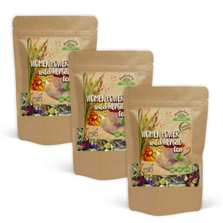 Women Power Vill Urtete 100g x 3 pakker i gruppen Råvarer & Drikke / Drikkevarer / Te hos Rawfoodshop Scandinavia AB (43170-SET3)