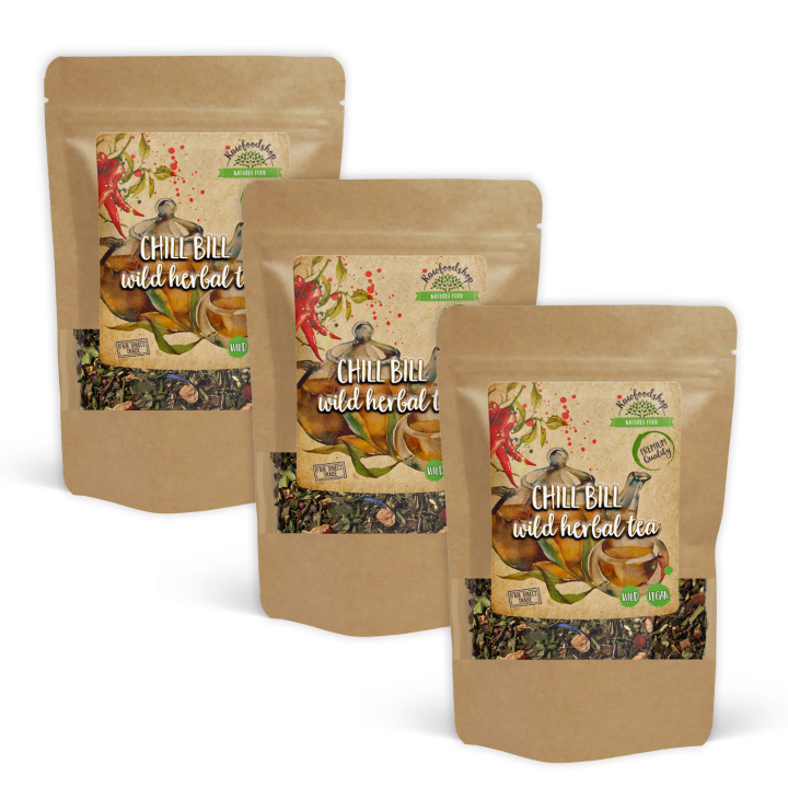 Chill Bill Vill Urtete 100g x 3 pakker i gruppen Råvarer & Drikke / Drikkevarer / Te hos Rawfoodshop Scandinavia AB (43341-SET3)