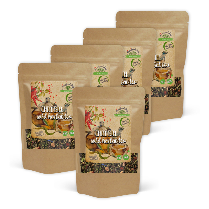 Chill Bill Vill Urtete 100g x 5 pakker i gruppen Råvarer & Drikke / Drikkevarer / Te hos Rawfoodshop Scandinavia AB (43341-SET5)