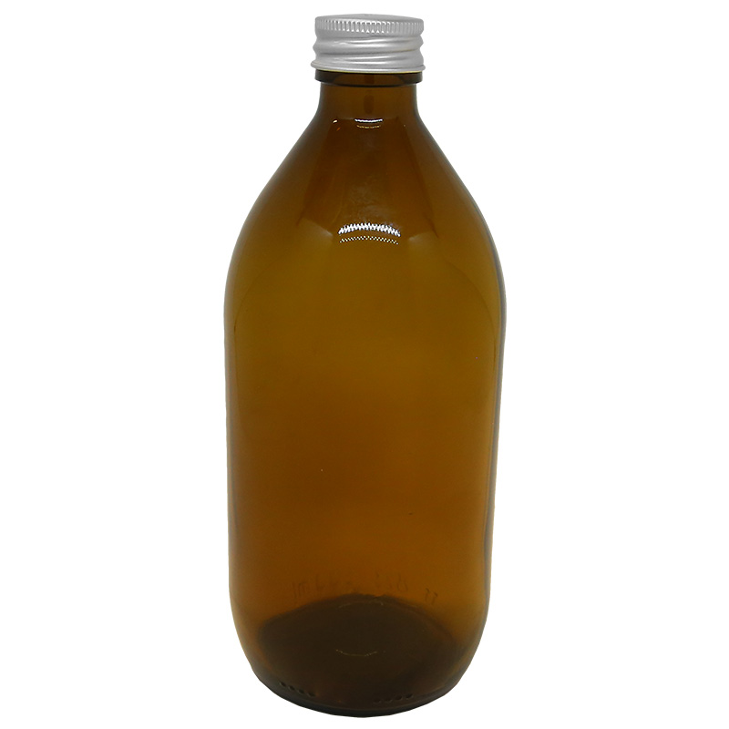 Medisinflaske Brun glass 500ml i gruppen OUTLET 30-80% / Outlet mer /  hos Rawfoodshop Scandinavia AB (500LV-1)