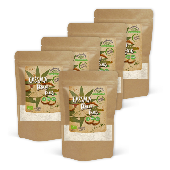 Cassavamel Finmalt ØKO 500g x 5 pakker i gruppen Råvarer & Drikke / Baking / Mel hos Rawfoodshop Scandinavia AB (501955-SET5)