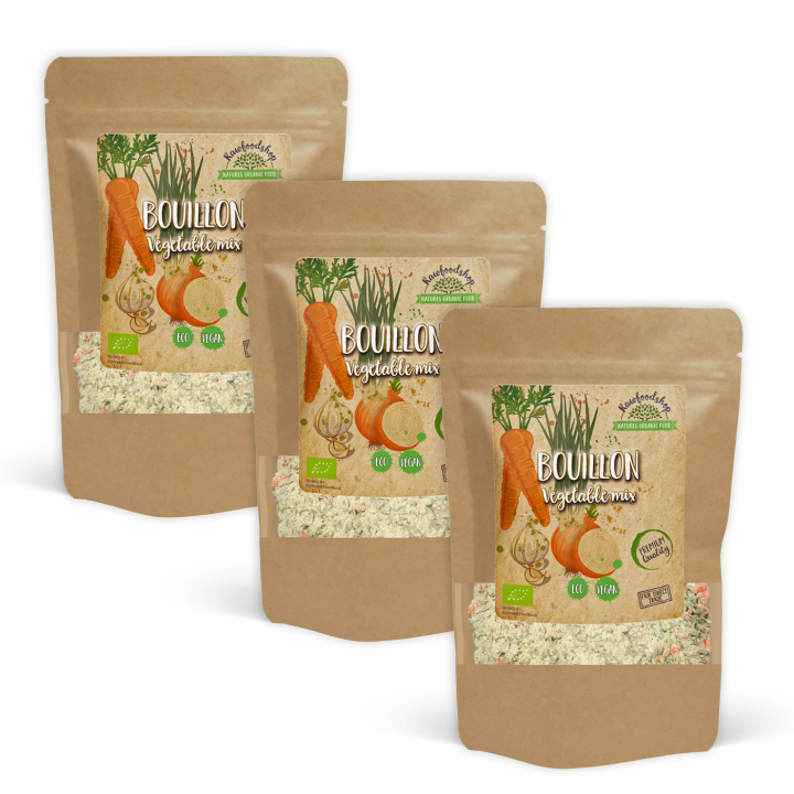 Grønnsaksbuljong Sukker- og Gjærfri ØKO 220g x 3 pakker i gruppen Råvarer & Drikke / Spiskammer / Buljong og miso hos Rawfoodshop Scandinavia AB (6008522-SET3)
