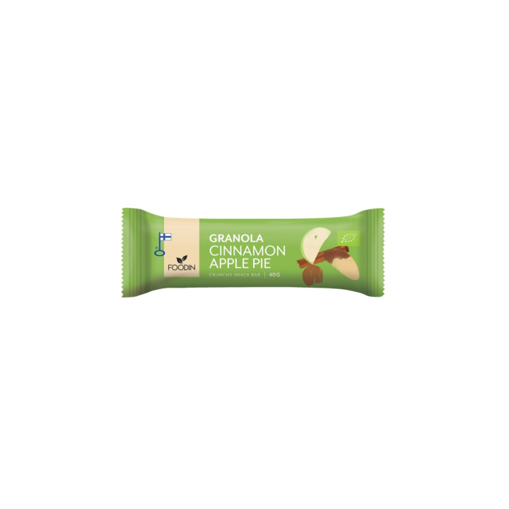 Granolabar Kanel Eple ØKO 40g i gruppen Råvarer & Drikke / Godteri og sjokolade / Sjokolade og bars hos Rawfoodshop Scandinavia AB (6430048233766)