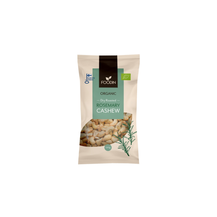 Cashewnøtter Rosmarin ØKO 120g i gruppen Råvarer & Drikke / Godteri og sjokolade / Snacks hos Rawfoodshop Scandinavia AB (6430048234664)