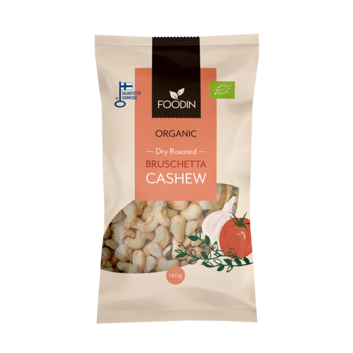 Cashewnøtter Bruschetta ØKO 120g i gruppen Råvarer & Drikke / Godteri og sjokolade / Snacks hos Rawfoodshop Scandinavia AB (6430048234671)