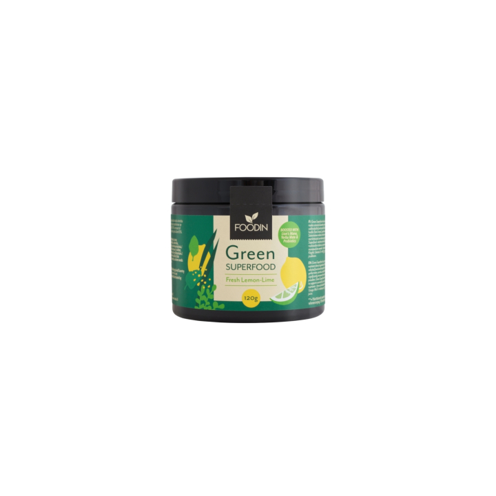Green Superfood Fresh Lemon-Lime 120g i gruppen Råvarer & Drikke / Helsekost / Grønne Pulver hos Rawfoodshop Scandinavia AB (6430048235036)