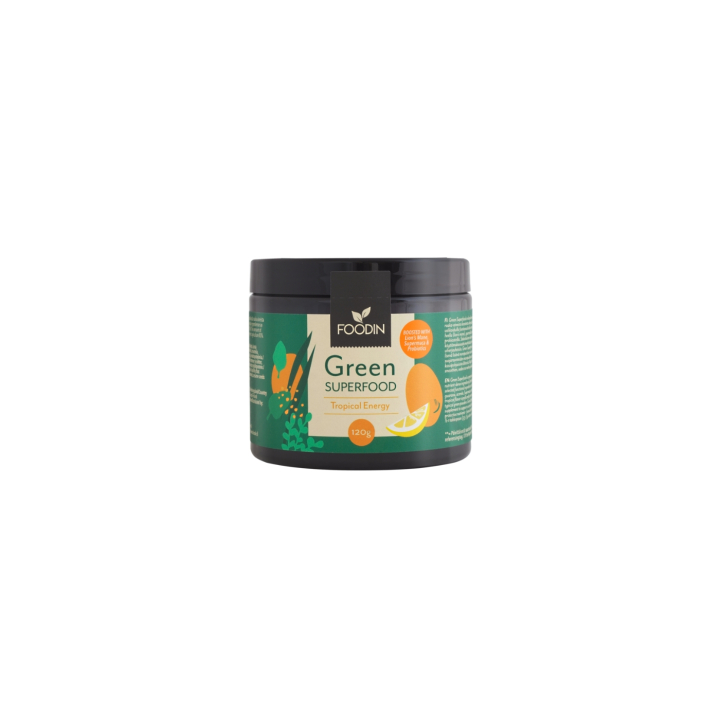 Green Superfood Tropical Energy 120g i gruppen Råvarer & Drikke / Helsekost / Grønne Pulver hos Rawfoodshop Scandinavia AB (6430048235043)