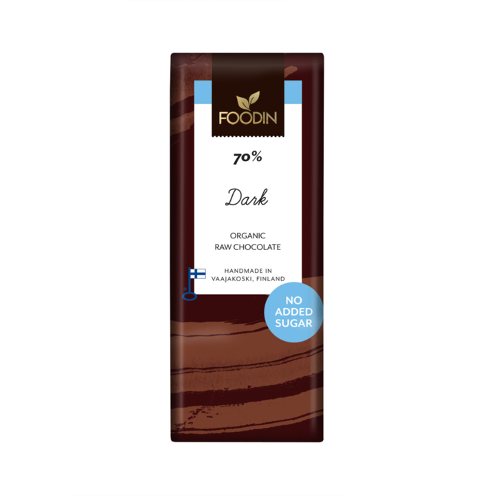 Mørk sjokolade 70% RAW ØKO 40g i gruppen Råvarer & Drikke / Godteri og sjokolade / Sjokolade og bars hos Rawfoodshop Scandinavia AB (6430048235357)