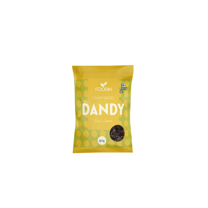 Dandy Dadler Sur Sitron 90g i gruppen Råvarer & Drikke / Godteri og sjokolade / Sukkertøy hos Rawfoodshop Scandinavia AB (6430048239607)