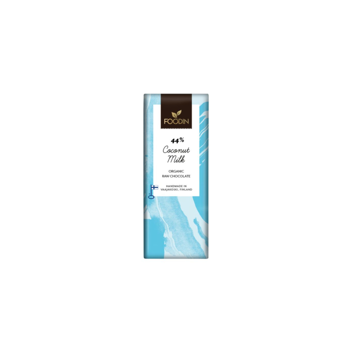 Sjokolade Kokosmelk 44% RAW ØKO 40g i gruppen Råvarer & Drikke / Godteri og sjokolade / Sjokolade og bars hos Rawfoodshop Scandinavia AB (6430055214635)