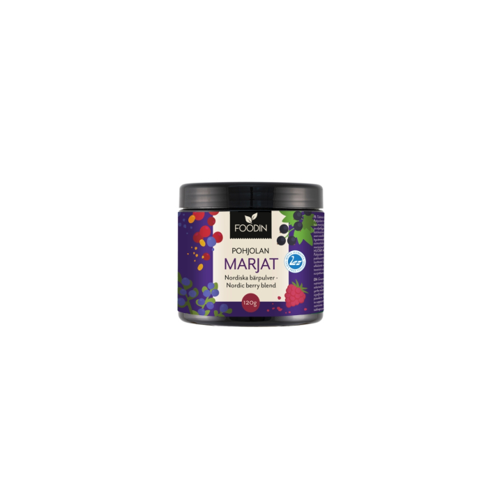 Nordiske Bærpulver 120g i gruppen Råvarer & Drikke / Frukt og bær / Fruktpulver hos Rawfoodshop Scandinavia AB (6430055218824)